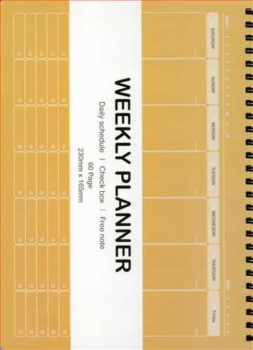 دفتر برنامه ریزی Weekly Planner  3139