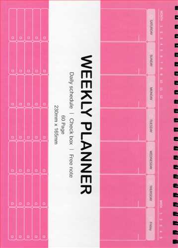 دفتر برنامه ريزي Weekly Planner  3153 (هميشه)